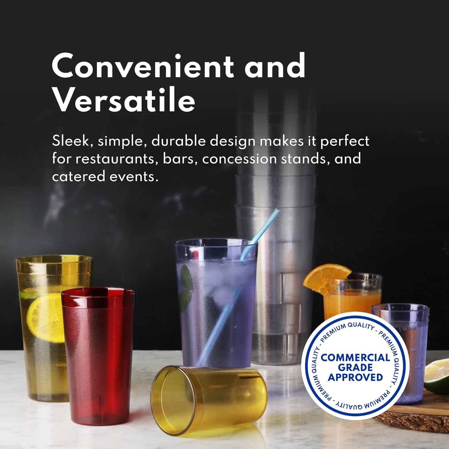 New Star Foodservice | Restaurant-Grade Beverage Tumblers (Clear (Set of 72), 8 oz) - Image 5