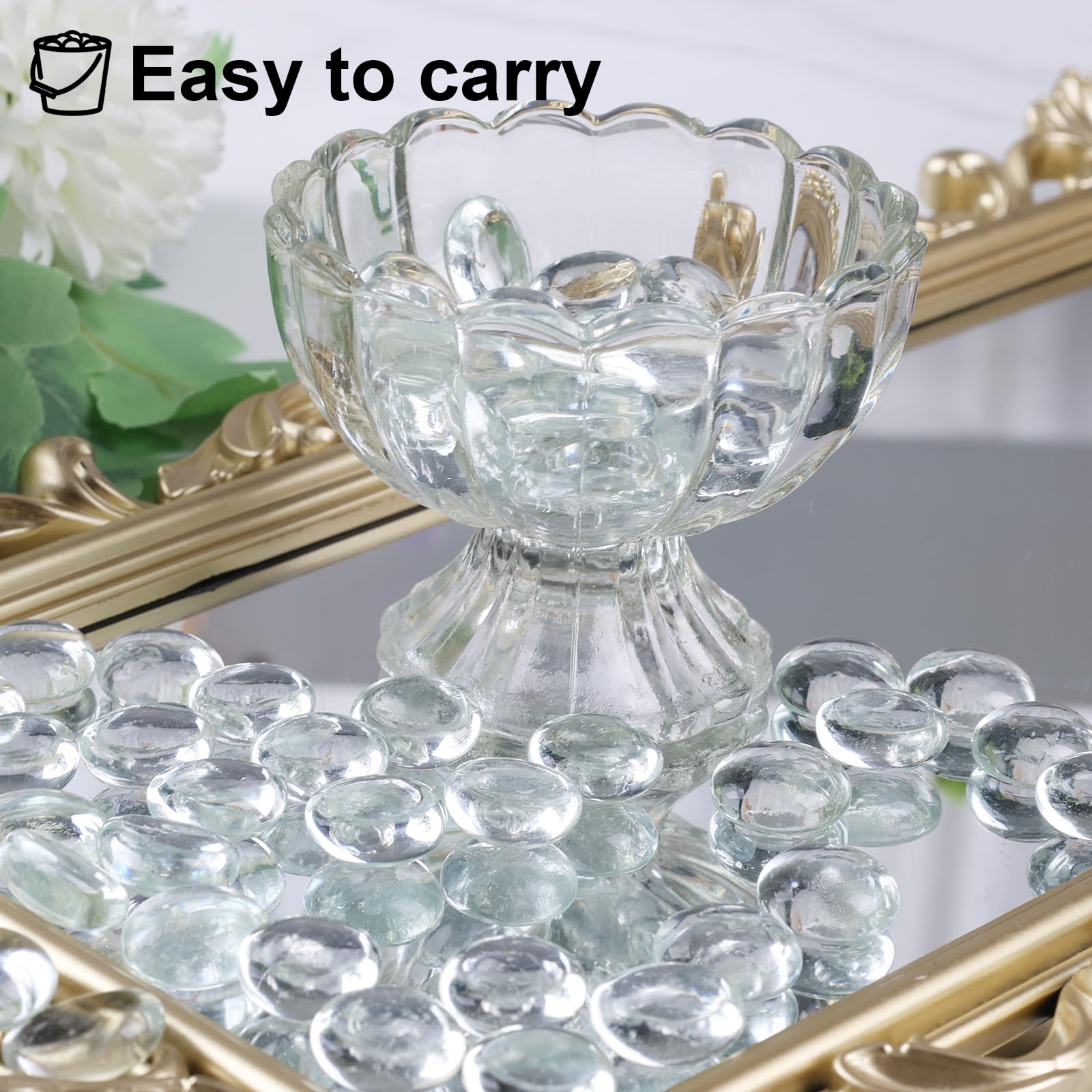 DBAILY Perles d'eau 100000 pièces Bille d'eau Transparente billes hydrogel pour plantes Water Beads transparent pour Vase Decoratif pour Mariage, Décoration, Plantes et Maison