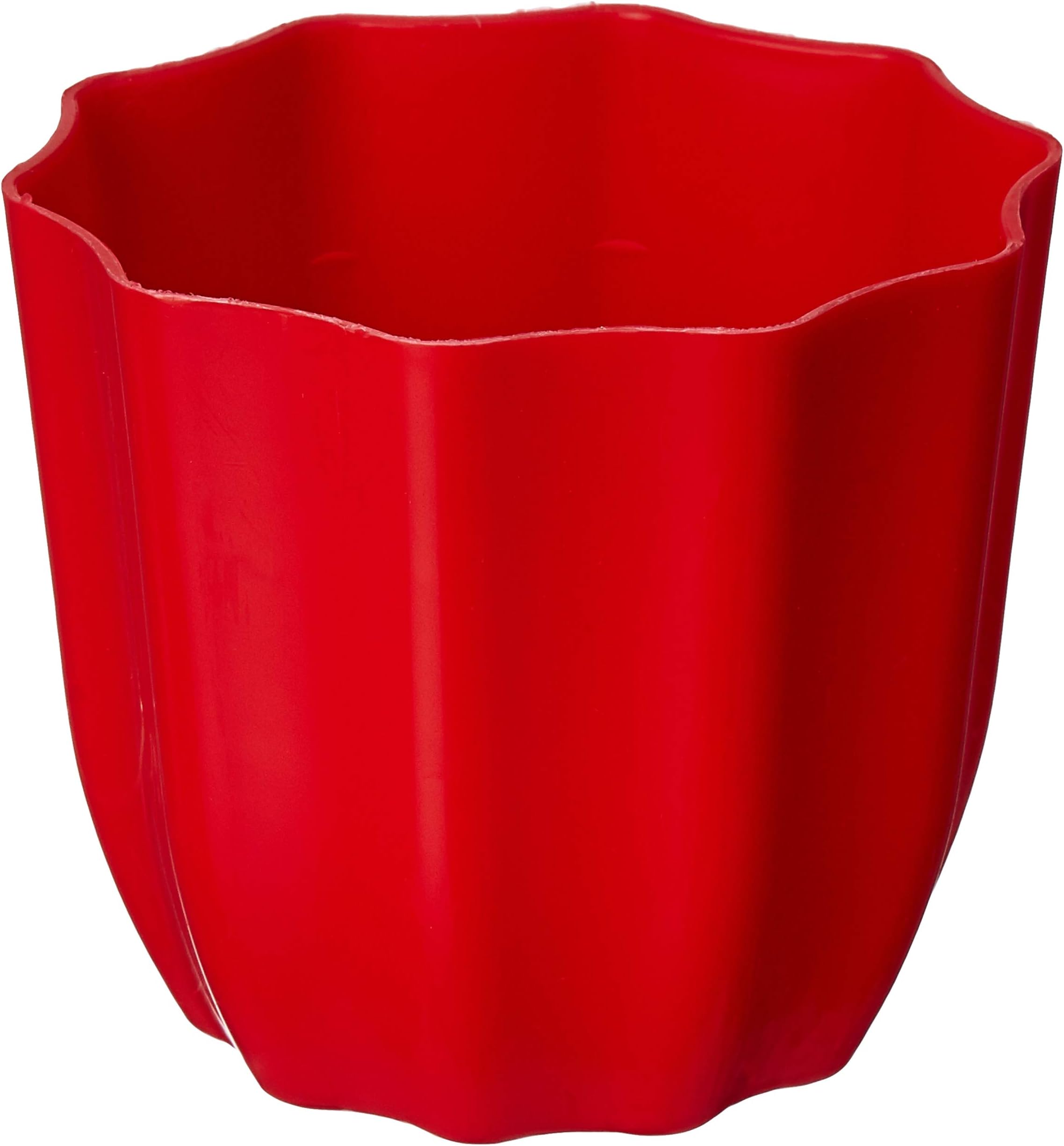 Gardens Need 100% Virgin Plastic James Pot-04 | Set of 5 Planter, (11cm x 11cm x 9.5cm, Red)