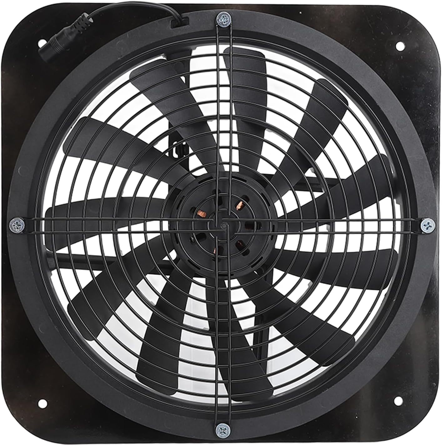 Solar Panel Fan Kit, 100W Solar Powered Fan with Rainproof, High Airflow, High Speed Exhaust Fan, Wall Mount Ventilation, Cooling Vent for Household, Greenhouse, Shed (Black)