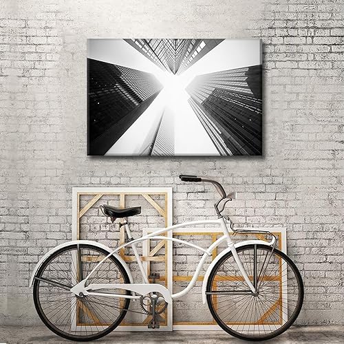 Vista 120 de 1 lienzo decorativo para pared, ferrocarril a través del bosque de pinos con niebla, decoración moderna para el hogar, sala de estar, arte de pared