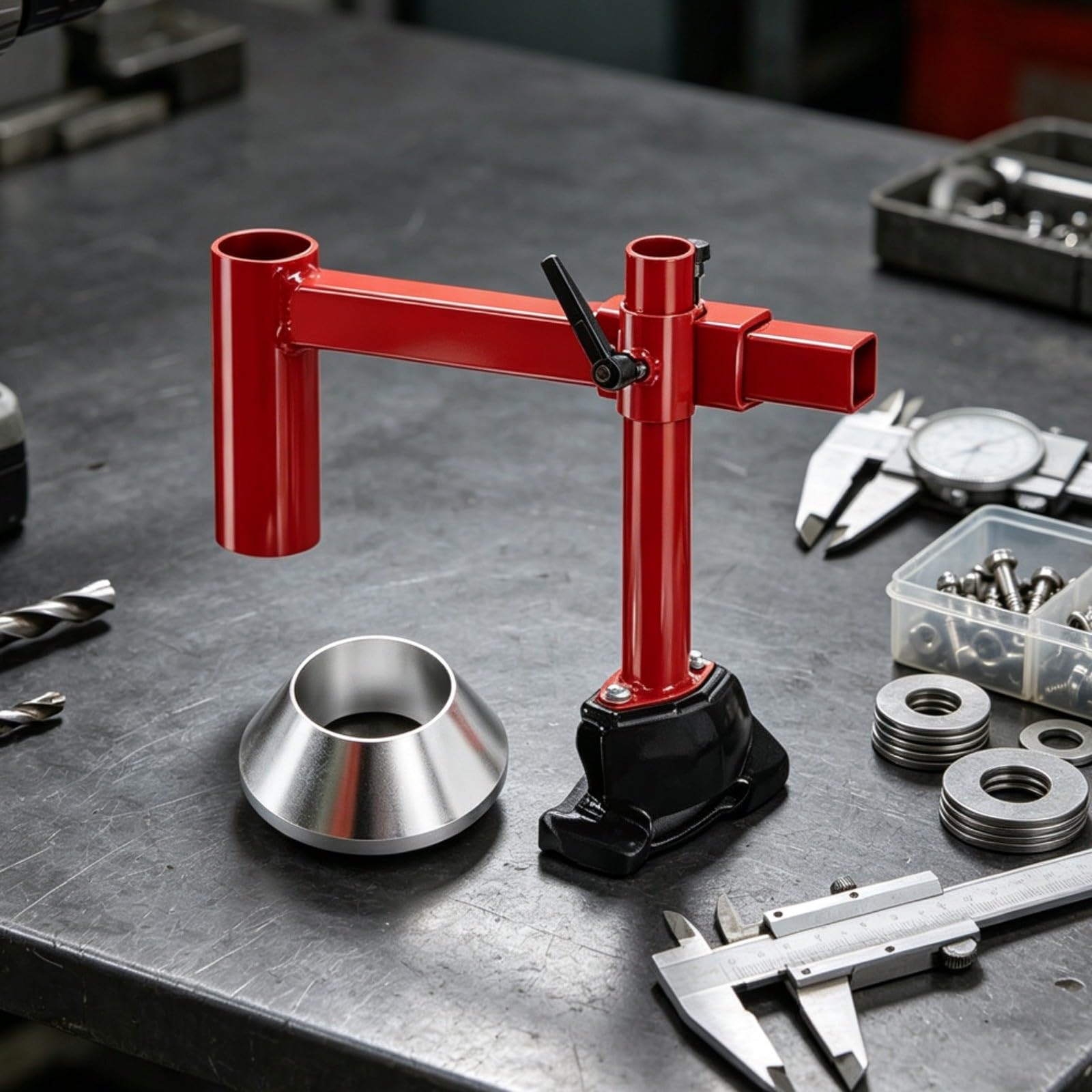 Manueller Reifenwulsthebel – Tragbares Duckhead-Kit aus Stahl Plus | Verdickte Stahlkonstruktion, passend für 40,6–53,3 cm große Räder, DIY-Garage und Werkstatt, einfache Montage