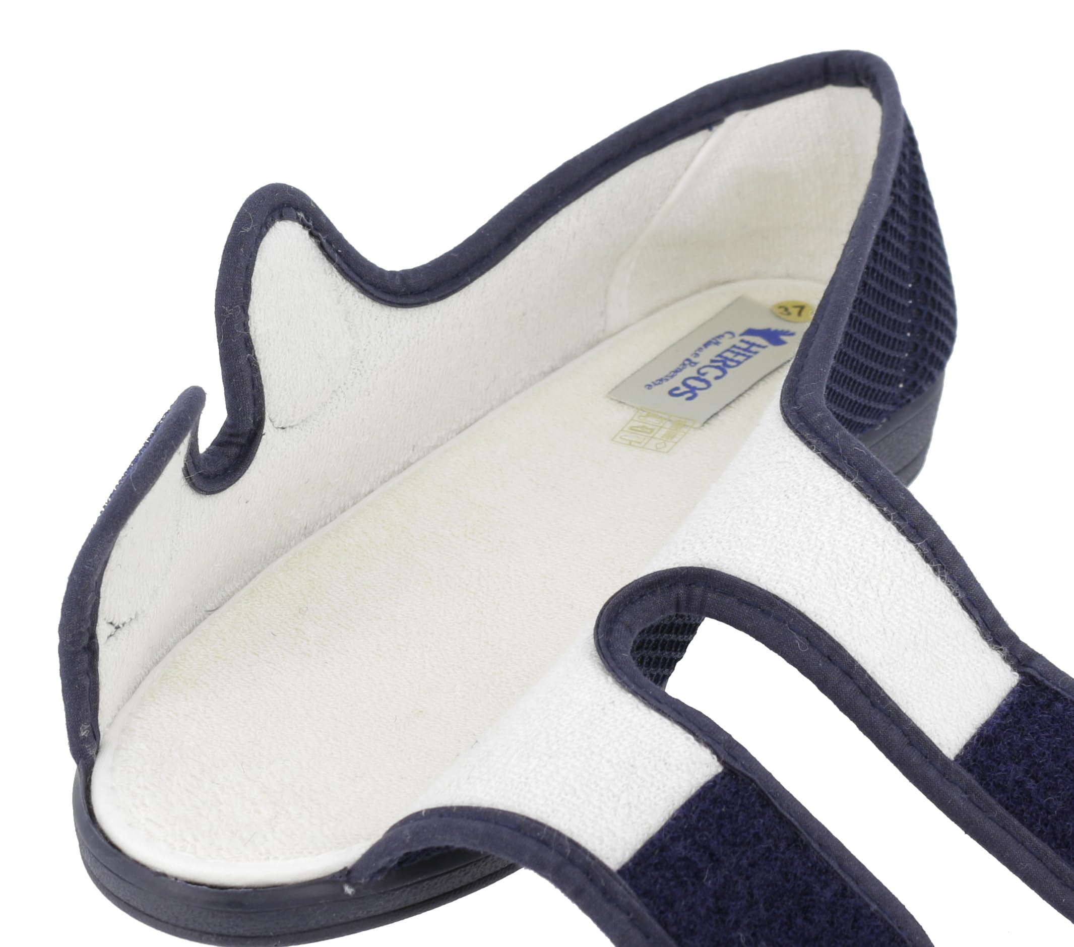 Hergos H044 - Sandali ortopedici pantofole sanitarie unisex, scarpe ortopediche traspiranti con chiusura a due strappi, sandali per riabilitazione per DONNA e UOMO