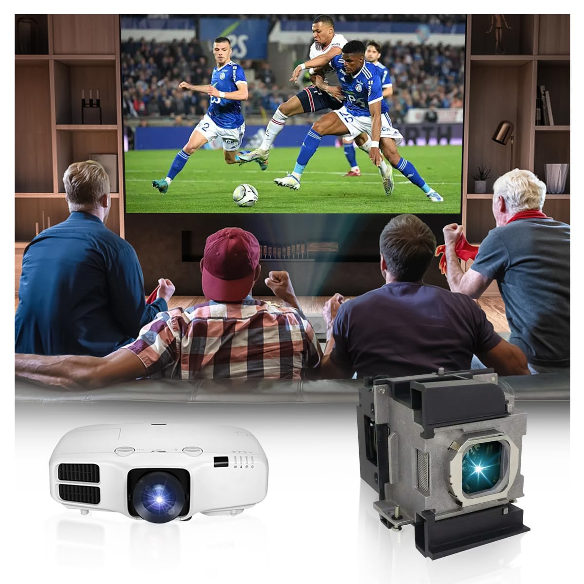 ET-LAA110 Lampada proiettore di ricambio con alloggiamento per PANASONIC PT-AH1000E, PT-AR100U, PT-LZ370E Videoproiettore