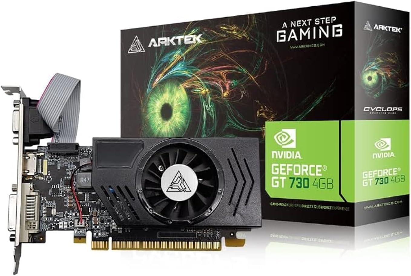 ARKTEK Nvidia GeForce GT730 4gb Graphic Card 128 bits