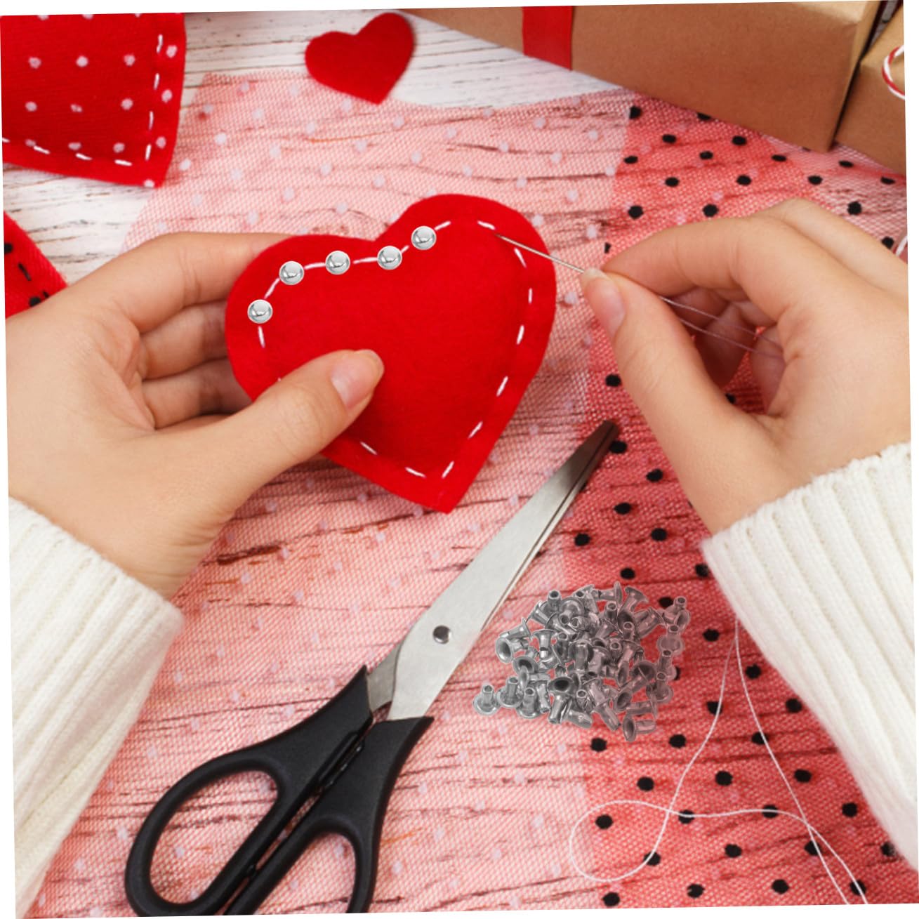 VILLCASE Remaches Metálicos Redondos Material Metálico Resistente en Forma de Hongo 100 de 6mm Estilo Punk Fáciles de Usar para Diy para Cinturones y Decoración