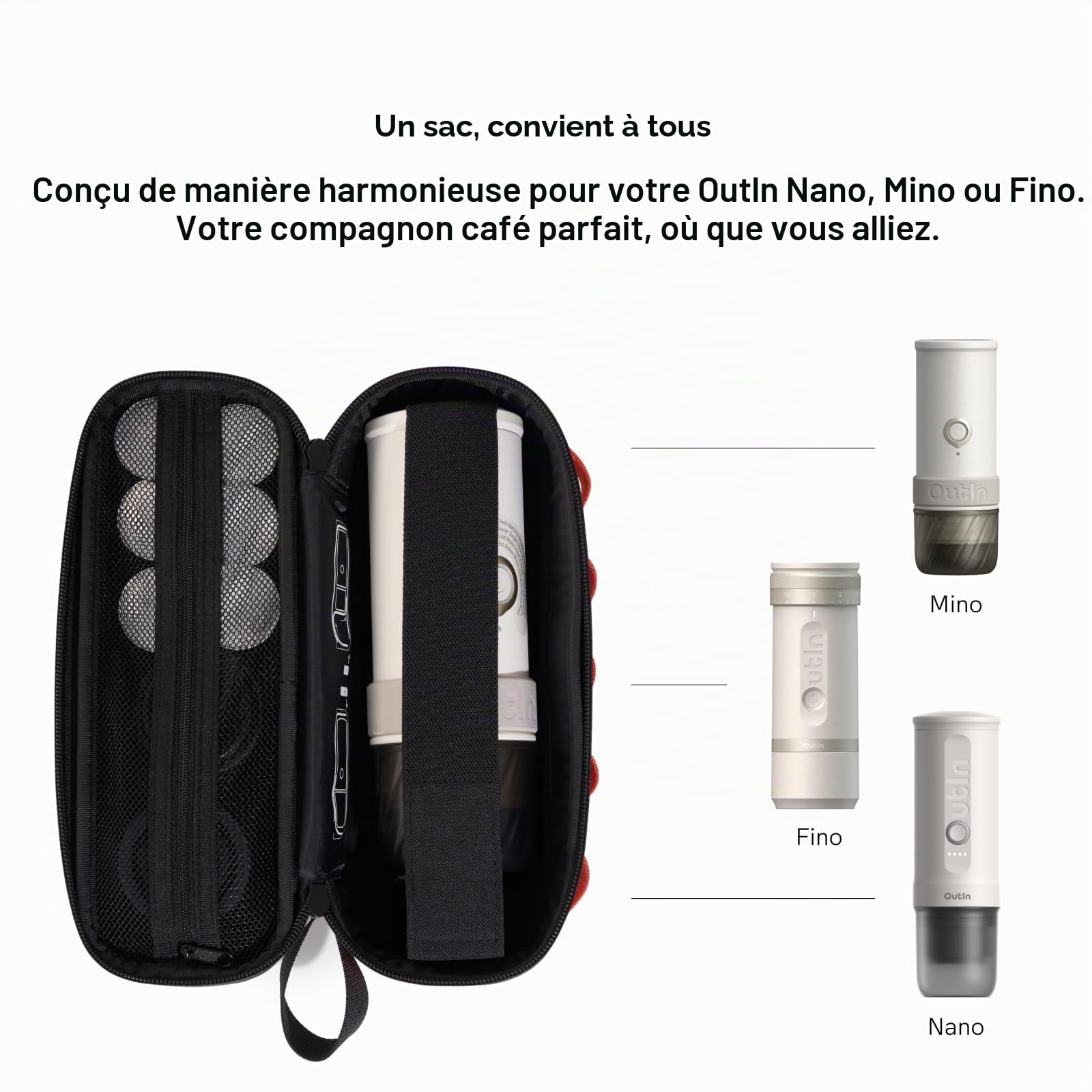 OutIn Nano Machine à Café Portable Étui de Protection en EVA