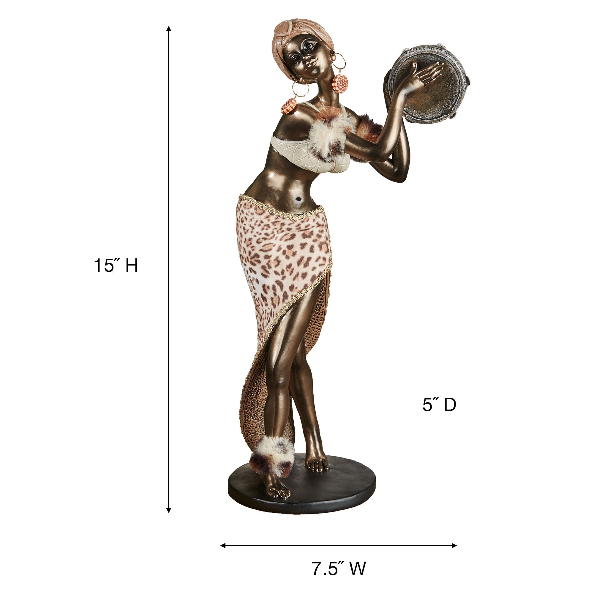 Amazon.com: Touch of Class Zilla African Woman Dancing Table