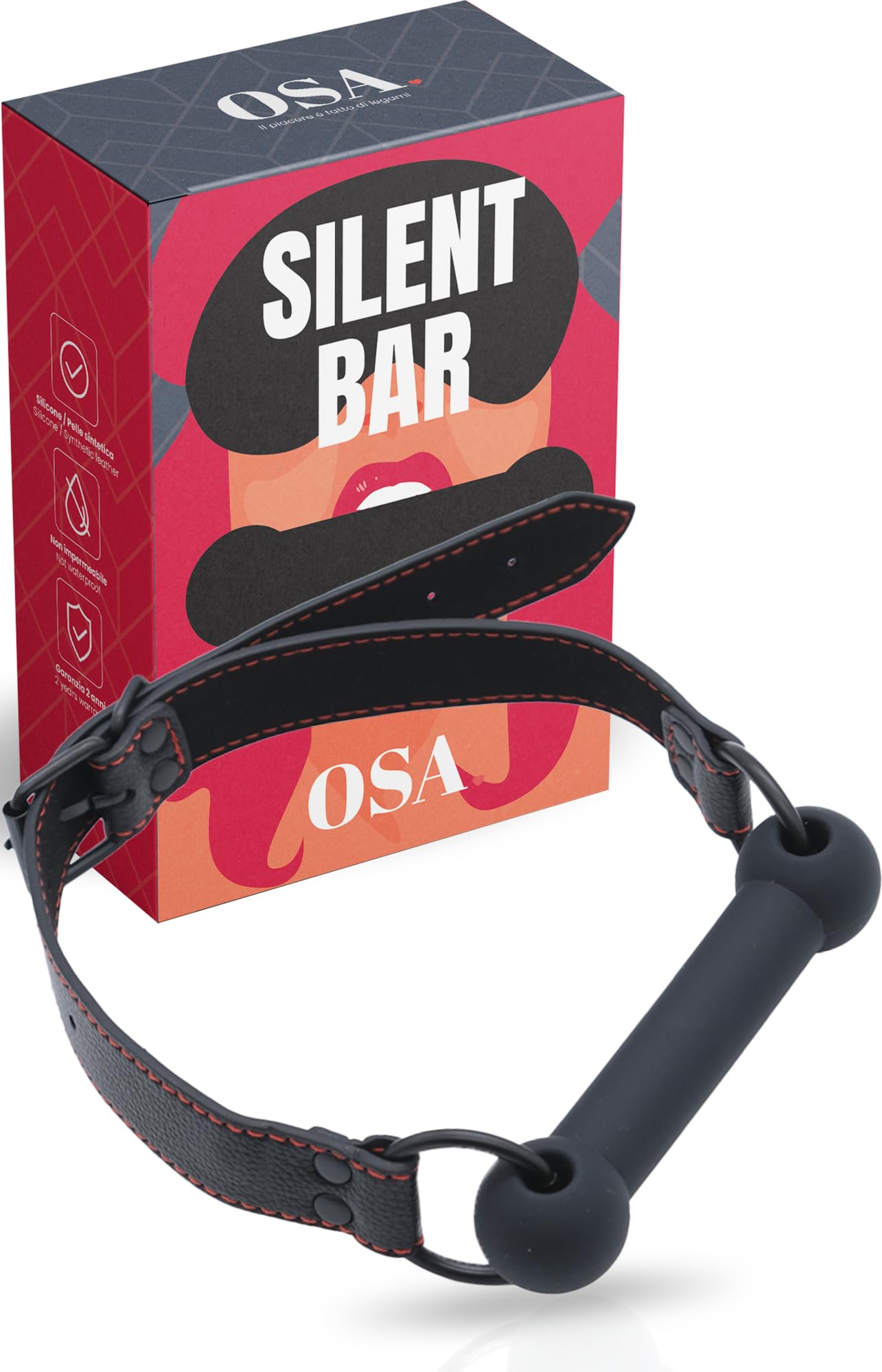 MySecretCase Mordaza Boca Sex Silicona, Gag Ball Erótico Juguetes Eróticos Para Pareja Sexuales Bondage Bdsm Juegos Sexuales y Dominación Boca a Boca