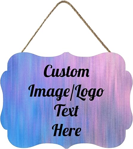 Miniatura 5 de Letrero de bienvenida de madera personalizado para puerta delantera, letrero personalizado para el hogar, decoración de puerta con imagentexto