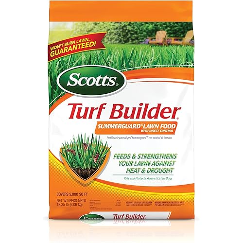 Scotts Turf Builder SummerGuard Lawn Food with Insect Control, 13.35 lbs., 5,000 sq. ft.