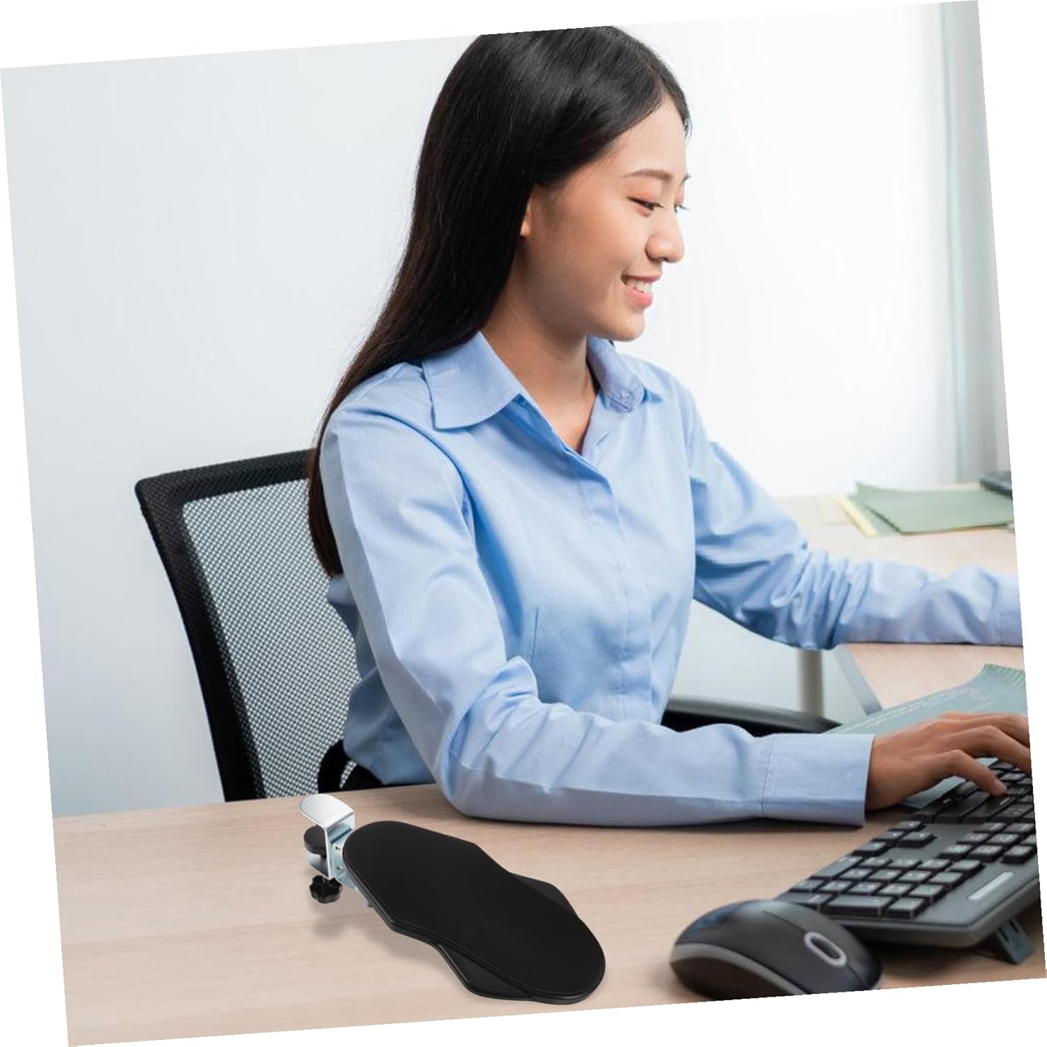 2個 マウス リスト パッド サポート オフィス デスク コンピューター リスト レスト オフィス チェア エクステンダー テーブル