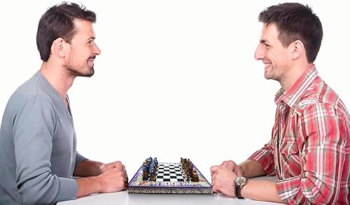 Miniatura 5 de Juego de ajedrez de madera hecho a mano, edición de lujo para viajes con diseño artesanal, juego de mesa de estrategia clásico