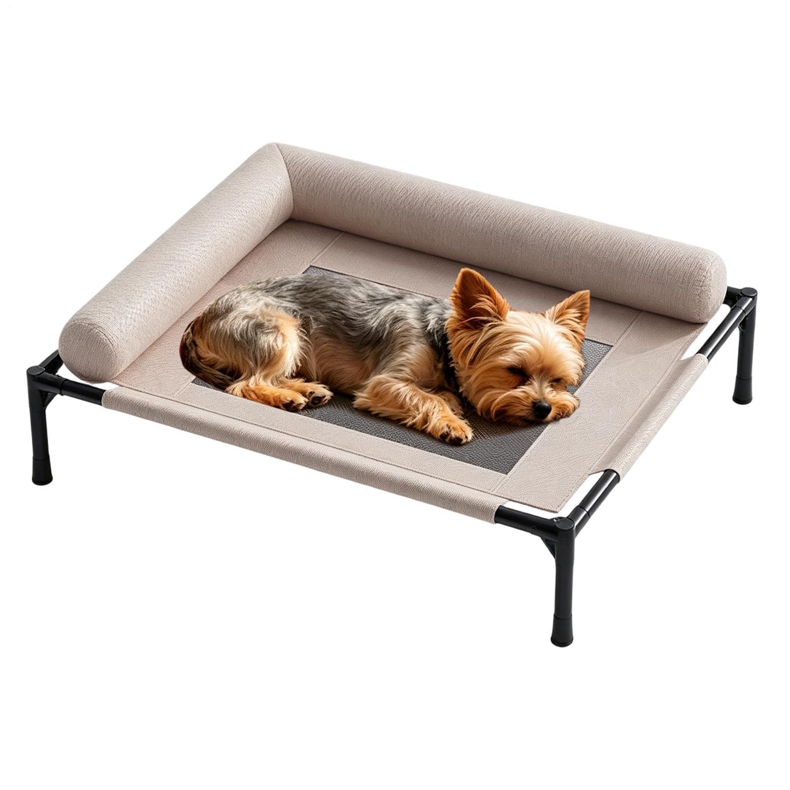 Cuccia per Cani Brandina Lavabile a Rete Traspirante | da Esterno per Cani per Interni Patio Terrazzo Giardino Campeggio Viaggio su Strada Camper Auto Furgone Casa Estate