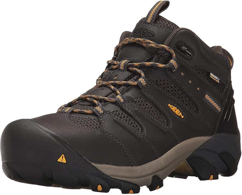 KEEN Utility Men's Lansing Mid Height Steel Toe Waterproof Work Boots