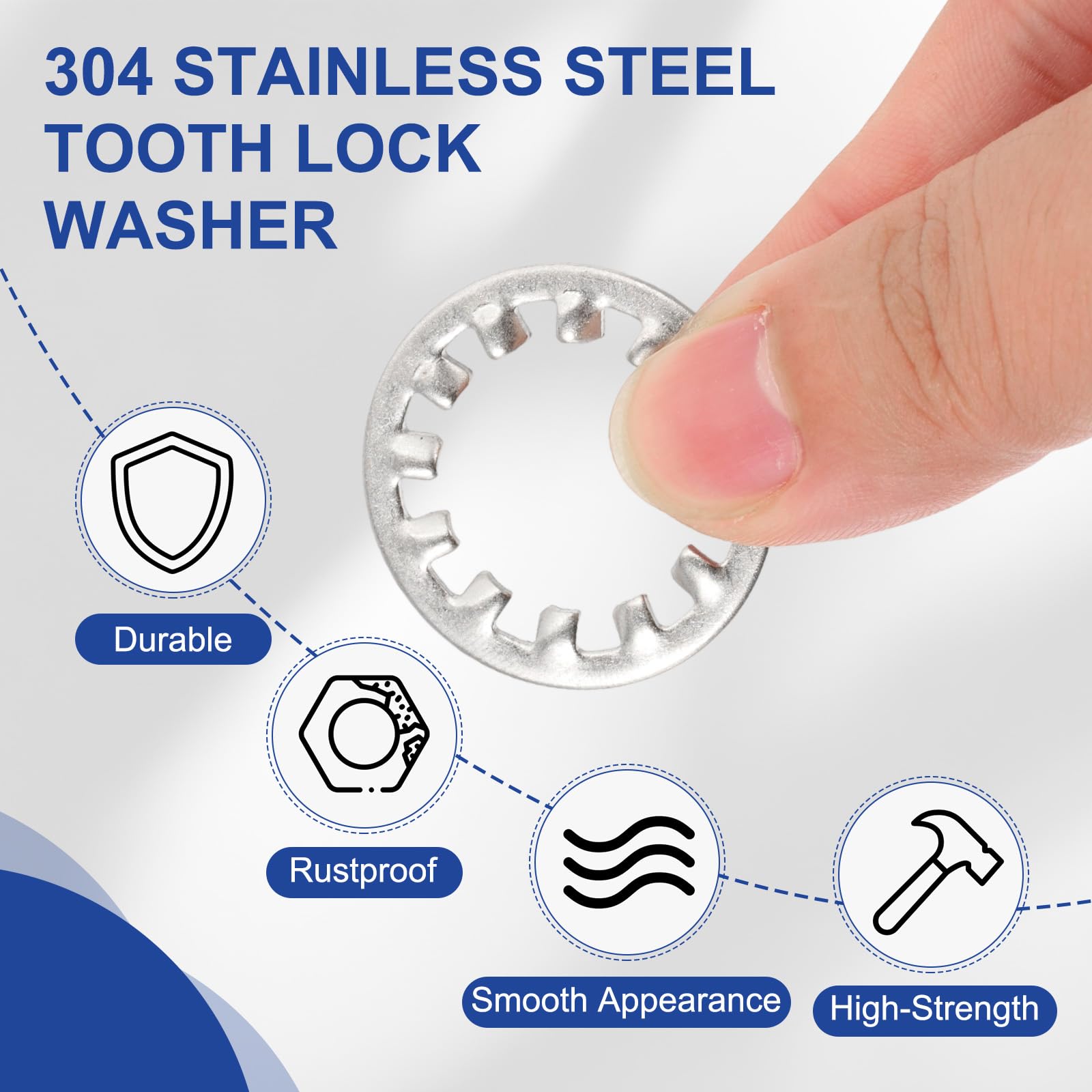 PATIKIL M20 Internal Tooth Lock Washers - Image 3