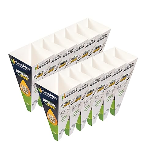 Embudo desechable, limpio, seguro, rápido - 8 onzas - 3 paquetes de 12 (36 embudos en total)