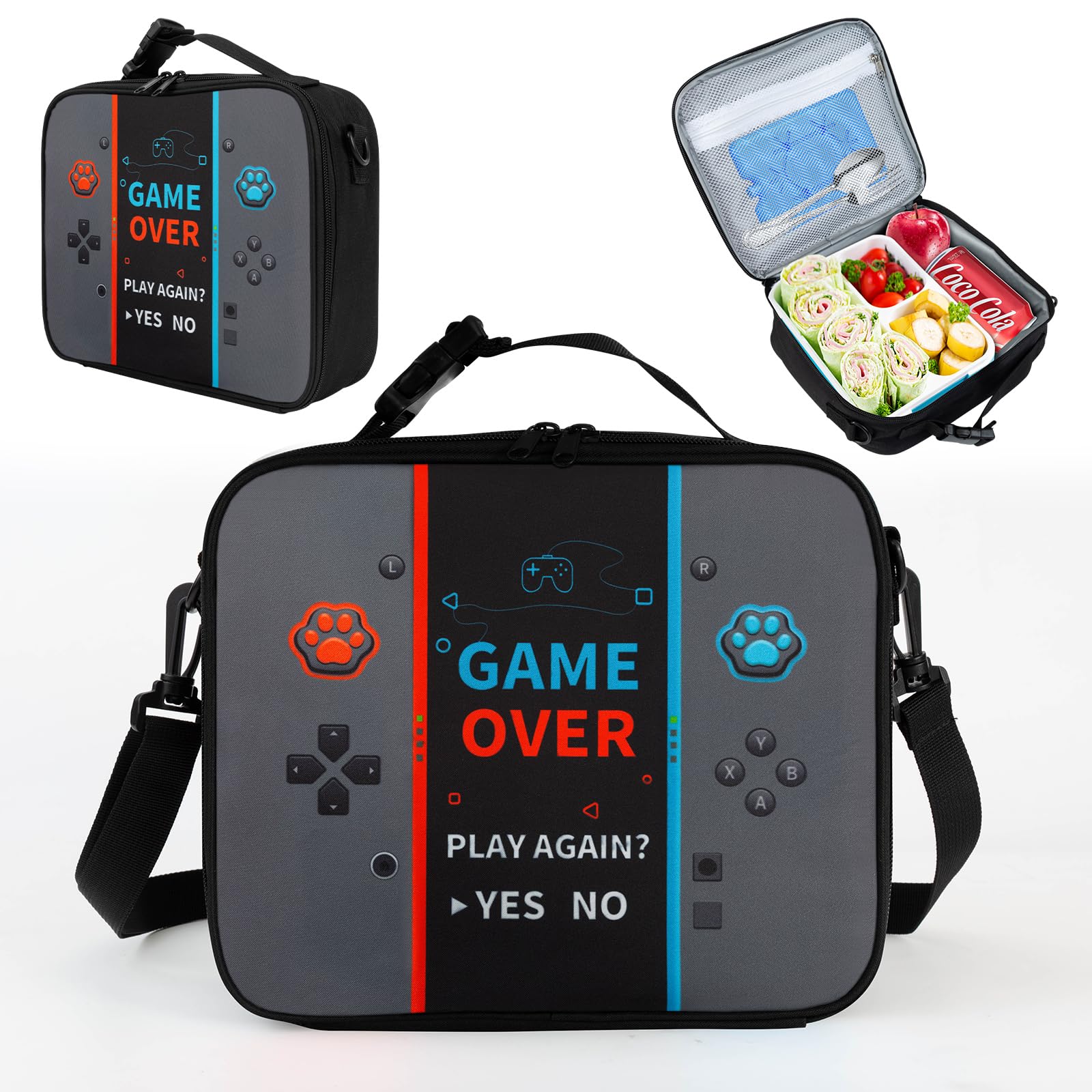 Easozoom Game Console Insulated Lunch Bag