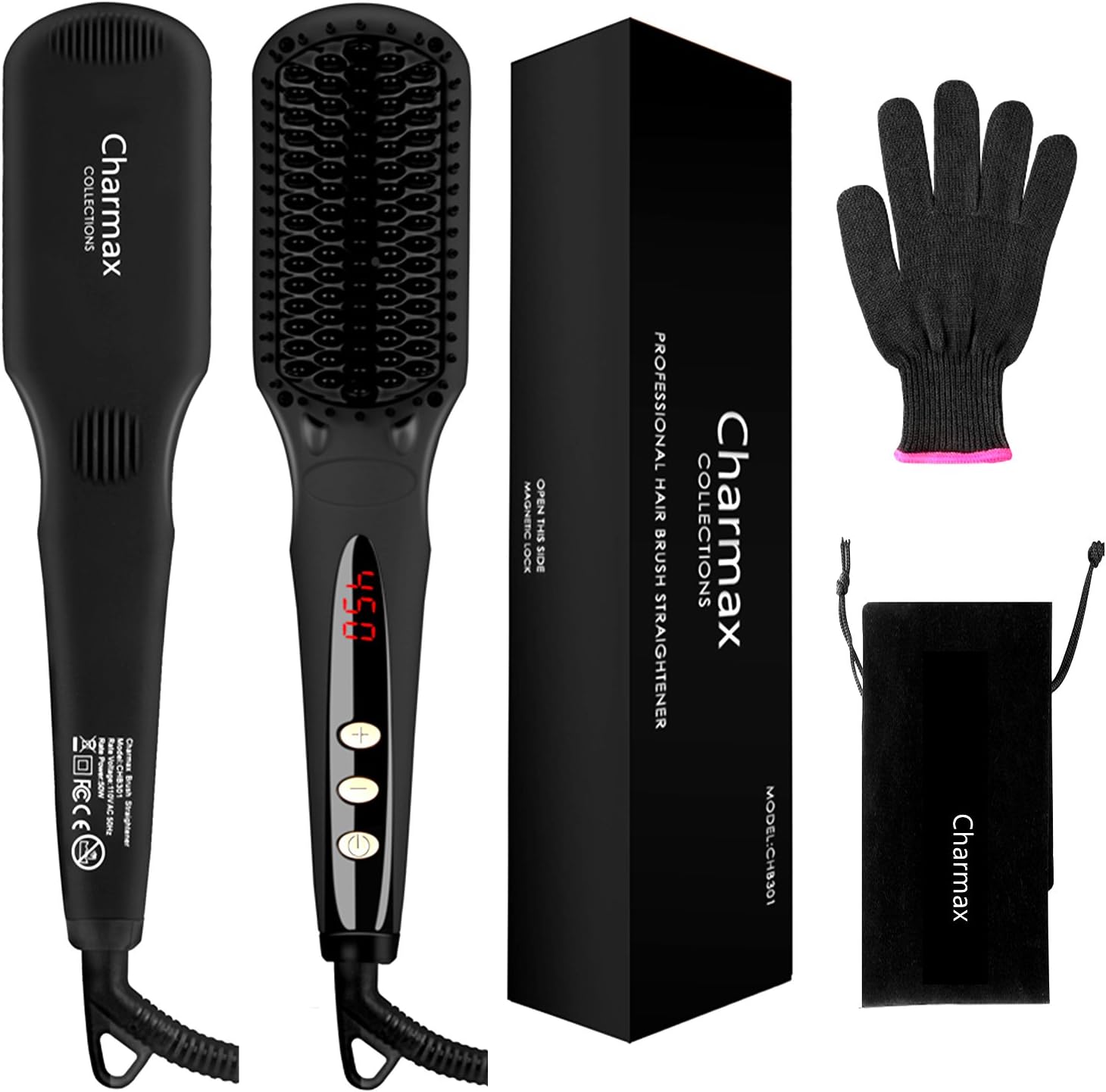 Hair Straightener，Flat Iron For Hair Styling: 2 In 1 Curling And Straightening For Women, For All Hair Types And Lengths - Non-Damaging Ceramic Plates, Adjustable Temperature
