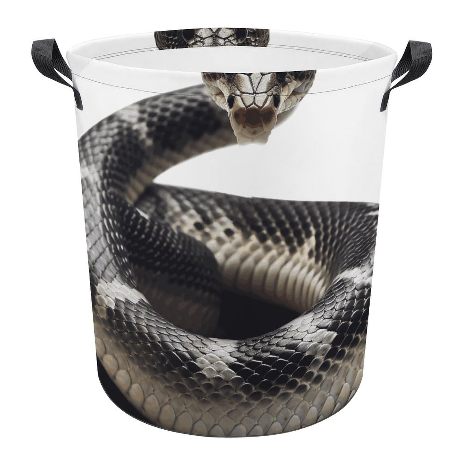 Panier à linge imperméable grand format motif serpent Cobra pour la salle de bain