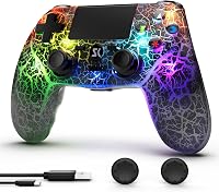 MUZELI Vezeték Nélküli Kontroller PS4-hez LED Világítással PlayStation 4/Pro/Slim Gamepad Joystick 1