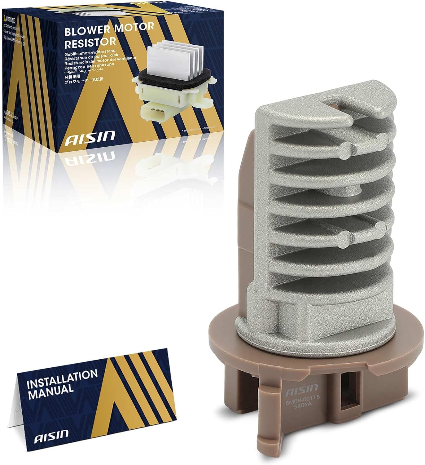AISIN AFTERMARKET BMRH-00115 Rear HVAC Blower Motor Resistor - Compatible with Honda Pilot 2003-2008, Acura MDX 2001-2006