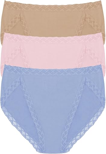 Natori Women's Pima Bliss French Cut Briefs 3 Pack