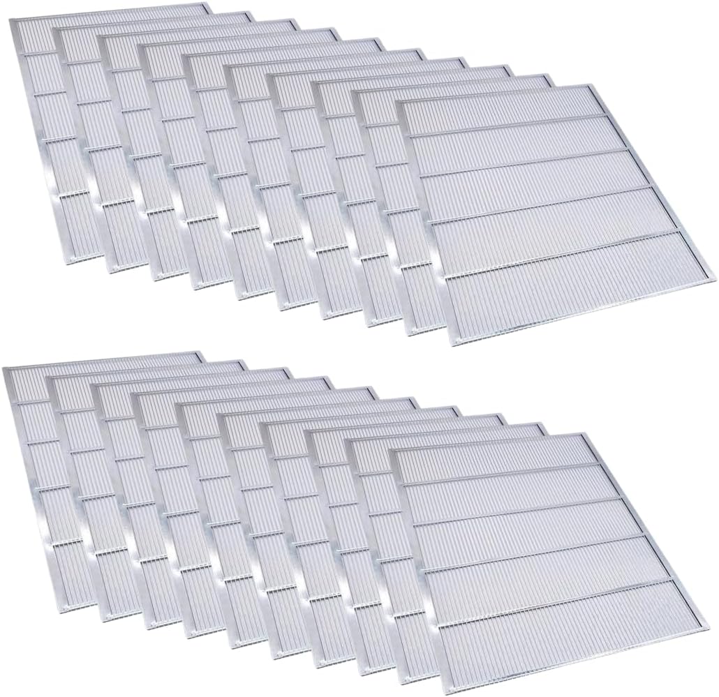 8 Frame Size Metal Queen Bee Excluder (20 Pack). Queen Excluder for Beekeeping and Separating Queen Bees from Honey in Your Bee Hive.