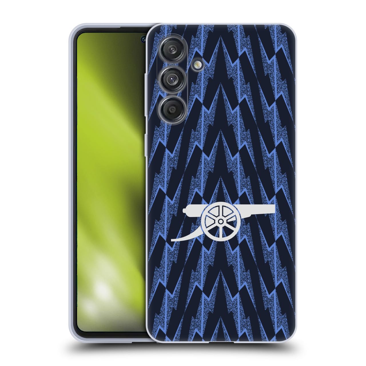 Head Case Designs Officially Licensed Arsenal FC Away 2025/26 Kit Gel Case [Military Grade Protection] Compatible With Samsung Galaxy M55 5G