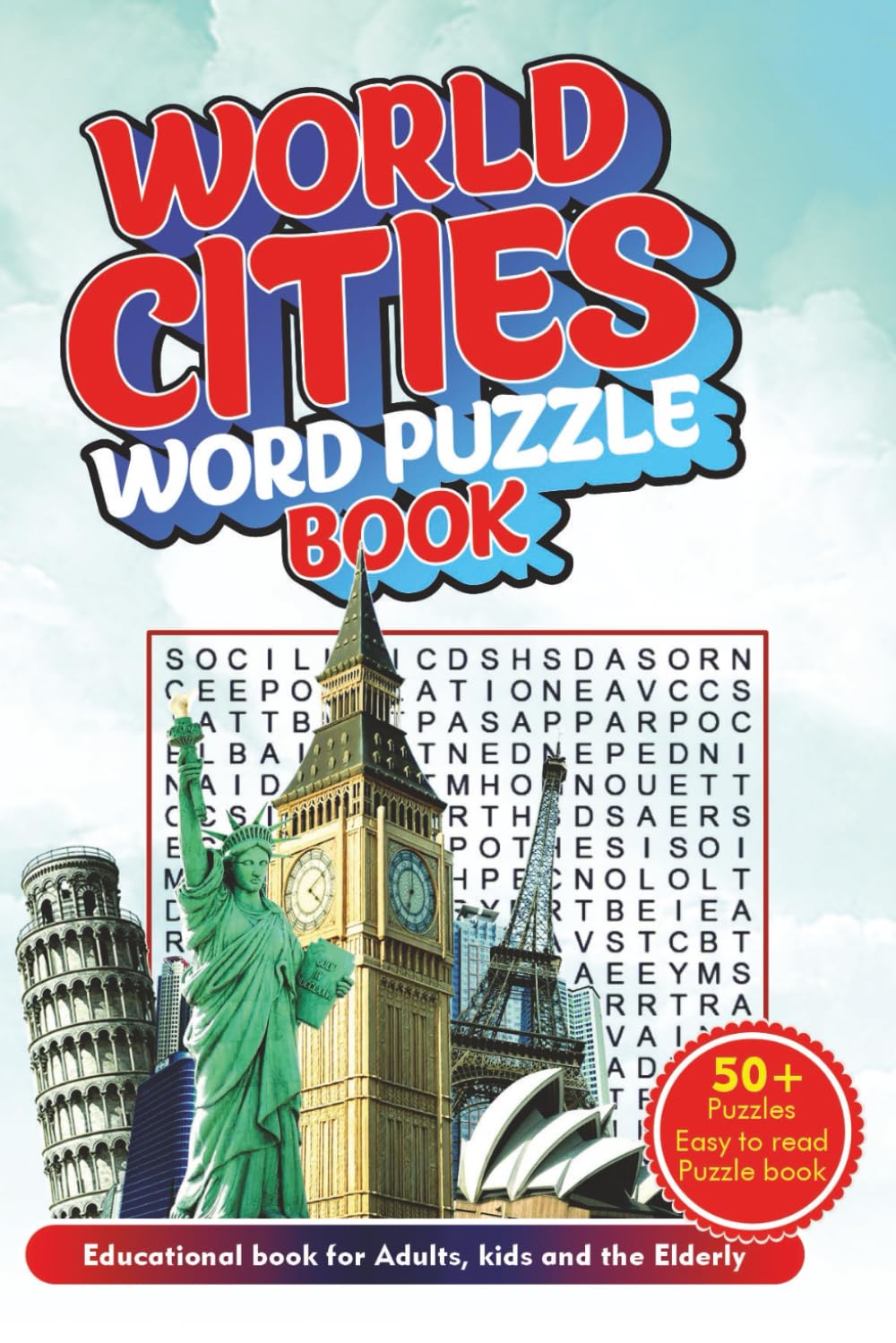 WORLD CITIES WORD PUZZLE BOOK: Cities Of the World Word Puzzle book