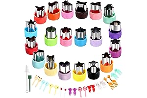 Vegetable Cutter Shape Set: Mini Cookie Cutters for Kids' Food Creations