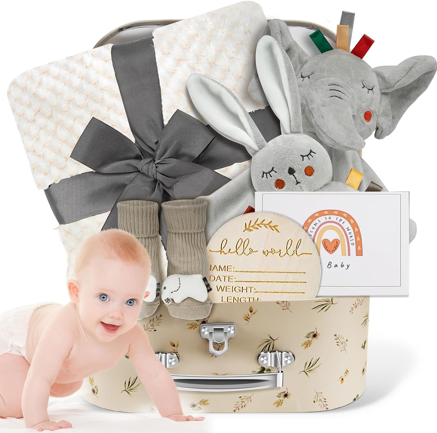 Newborn Baby Gift Basket Baby Boy...