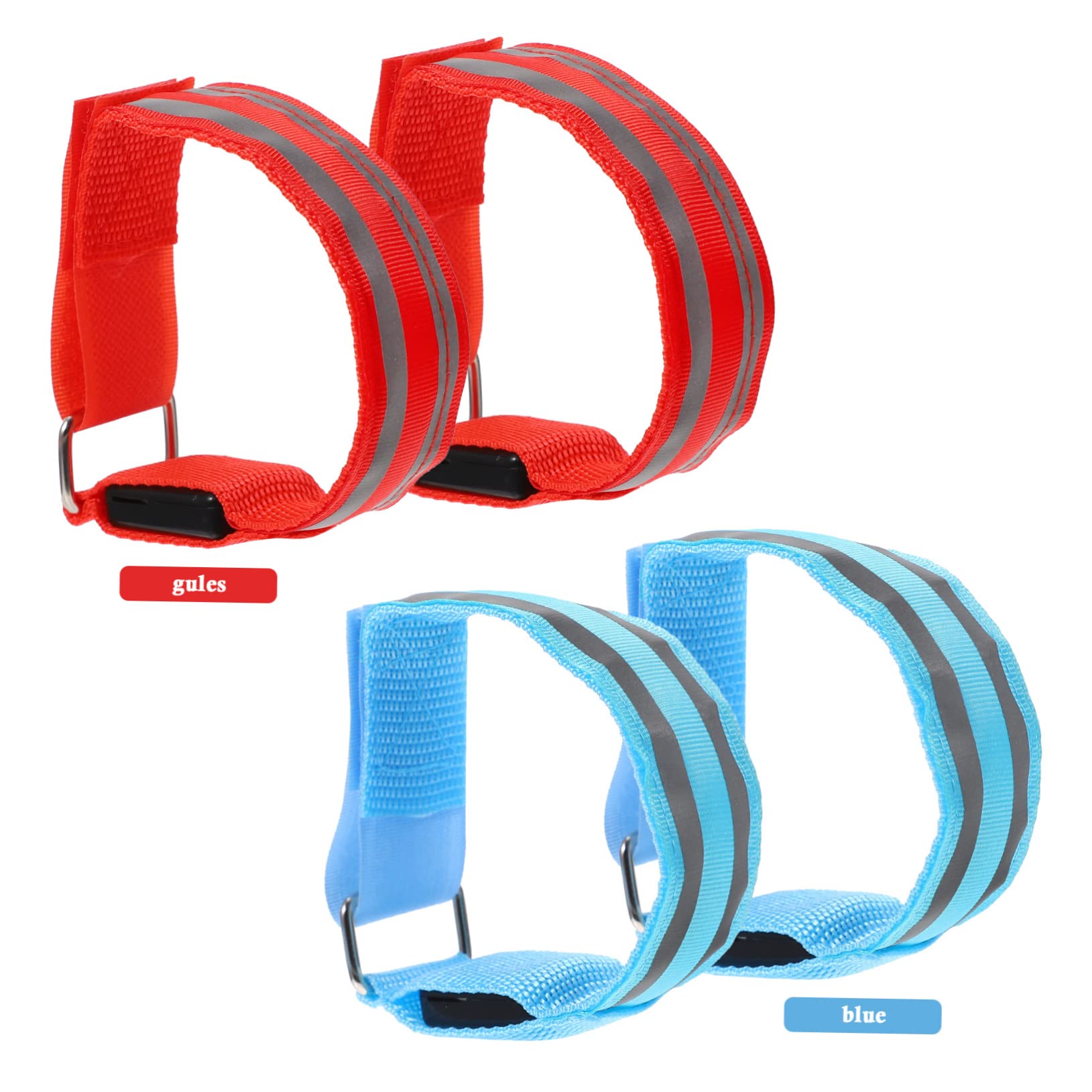 HANABASS luci di Marcia a LED Braccialetti Luminosi lampade Ricaricabili Braccialetto Sportivo a LED Fascia Riflettente Sportiva Braccialetti Lampeggianti Cinturino da Polso Luminoso