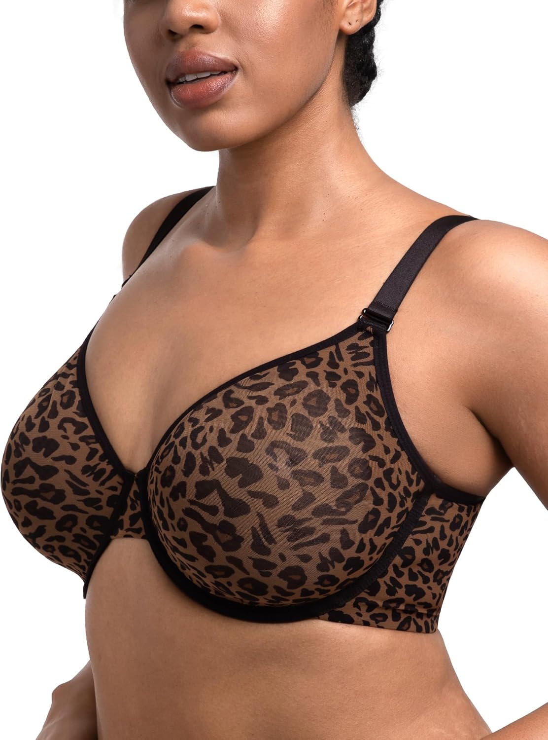 HSIA Minimizer Bras for Women Full Coverage Underwire Unlined Mesh Plus Size Convertible Bra for Big Busted - Image 2