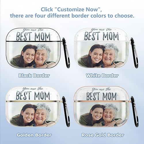 Miniatura 3 de Funda personalizada para Airpods Pro (12 generación), personaliza la funda de Airpod con tu foto, textonombre, funda personalizada con llavero,