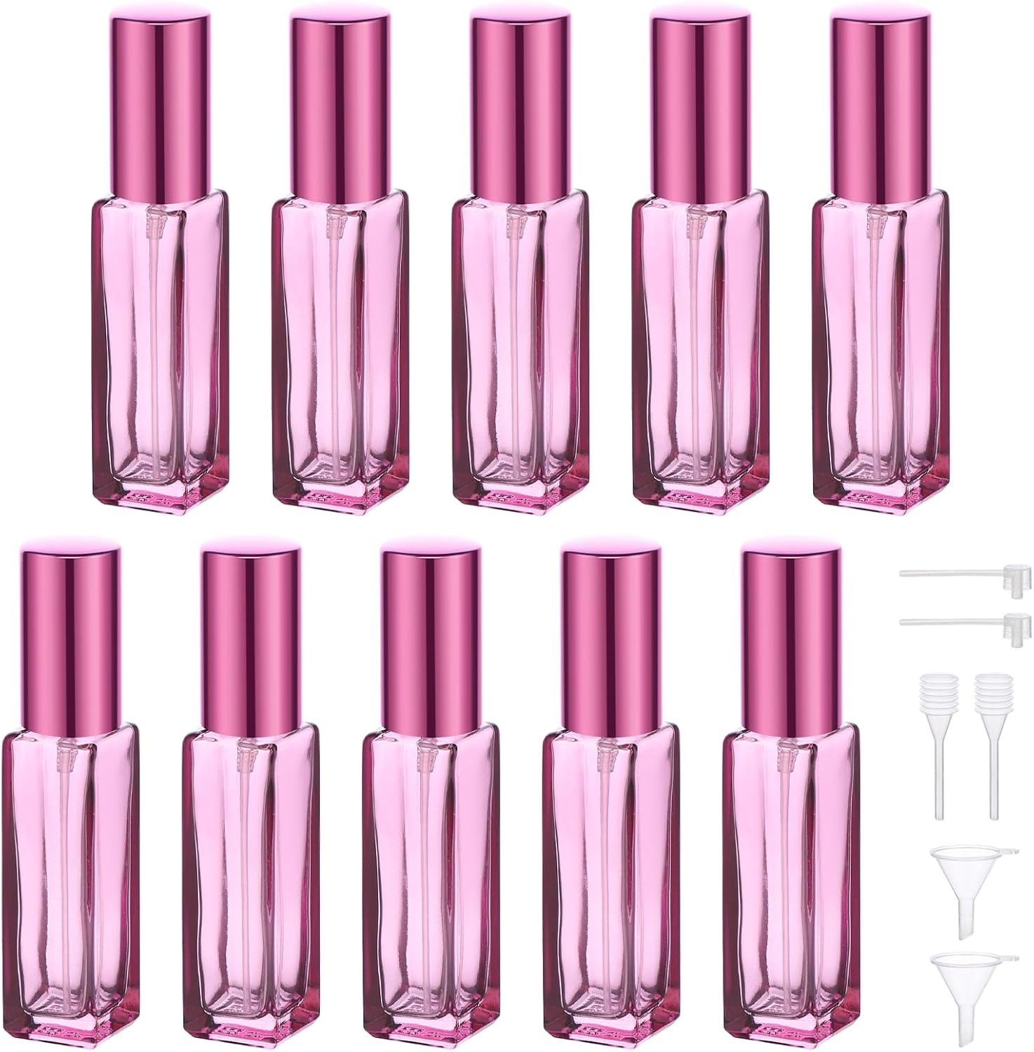 Segbeauty 10 Packs Glass Perfume Bottles, 10ML Empty