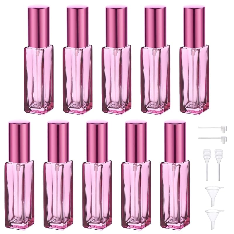 Segbeauty Frascos de Perfume de Vidro Recarregáveis com 10 mL, Pacote com 10