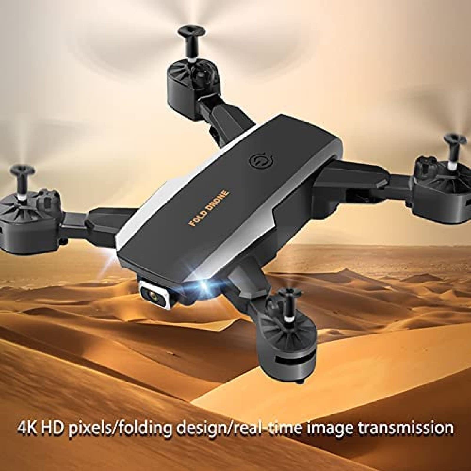 Quadcopter GPS Składane drony z kamerą 4K HD - 40 minut najdłuższego czasu lotu - Dron z kamerą dla dorosłych - Dodatkowy 1 futerał na baterię