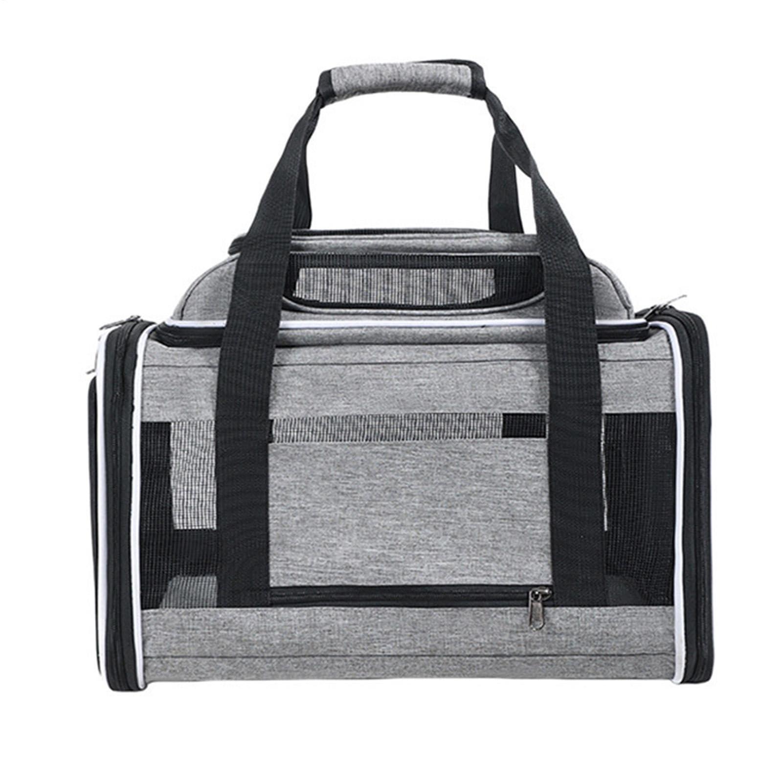 Transportín Blando De Gatos De lados blandos, plegable, expandible y de | Transportín de Viaje Para Conducción de Coche Hogar Senderismo Acampada al Aire Libre Caminat