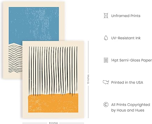 Miniatura 2 de HAUS AND HUES Impresiones de arte abstracto moderno para pared, impresiones modernas, arte de pared  Impresiones de arte abstracto moderno de