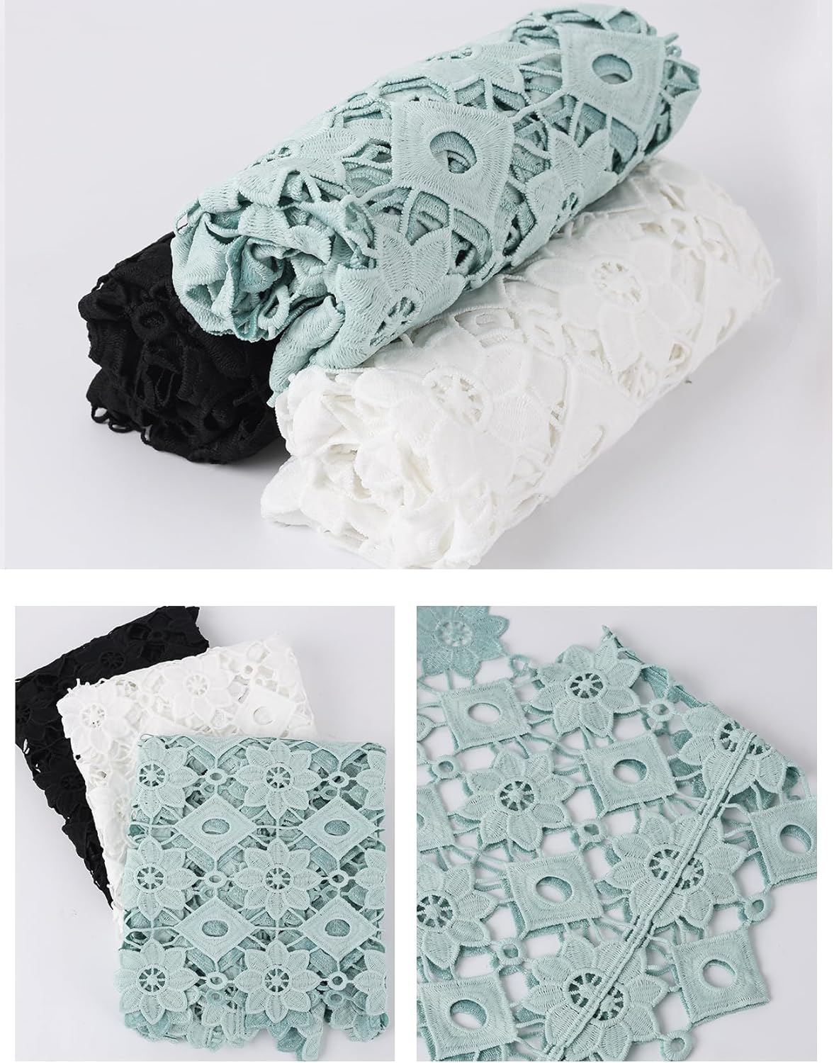 Wyeysyt Crochet Tops for Women Floral Lace Vest Hollow Out Sleeveless Summer Cropped Going Out Top - Image 4