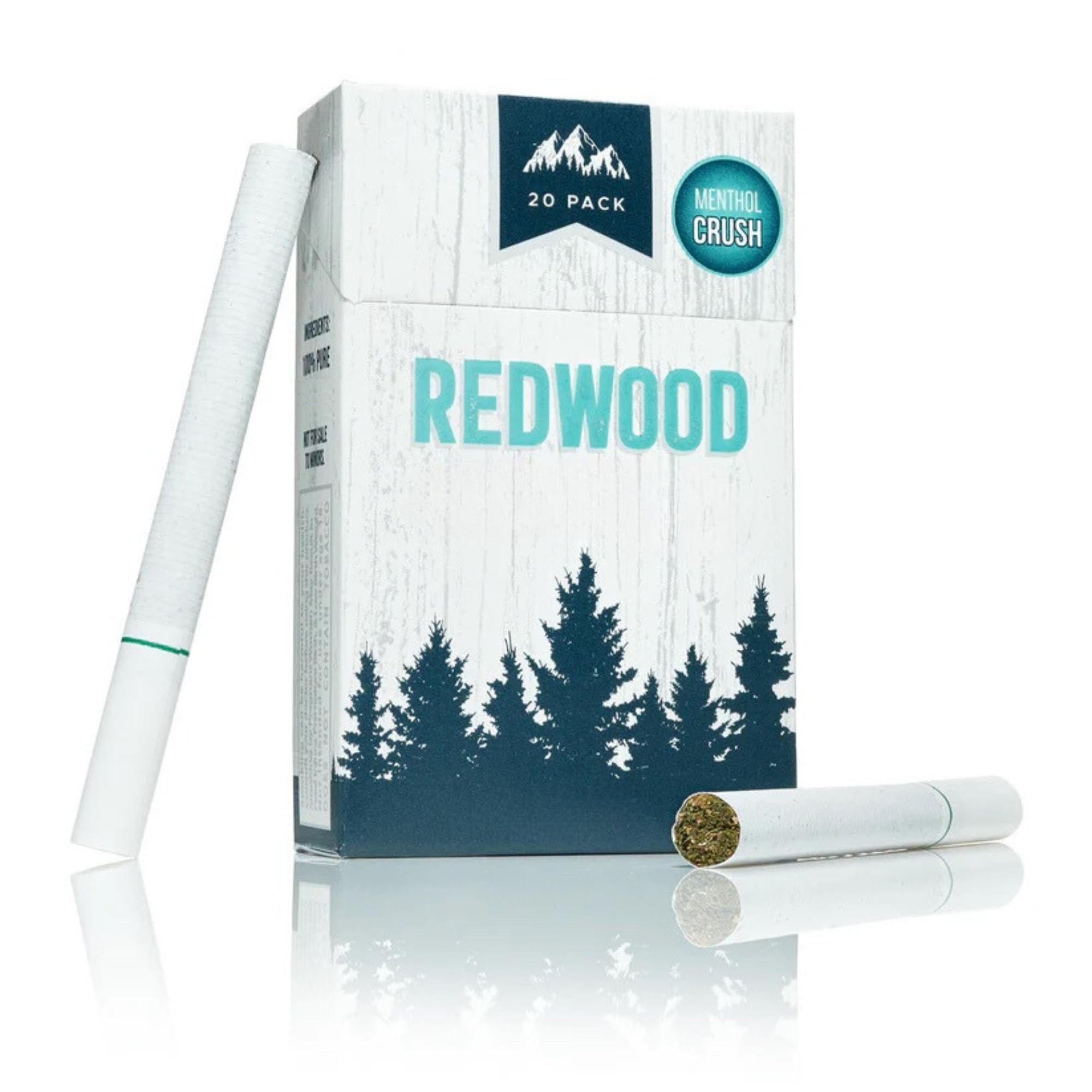 Amazon.com: Redwood Premium Herbal Menthol Cigarettes - Made in USA - 100%  Natural - Tobacco Free, Nicotine Free & Additive Free