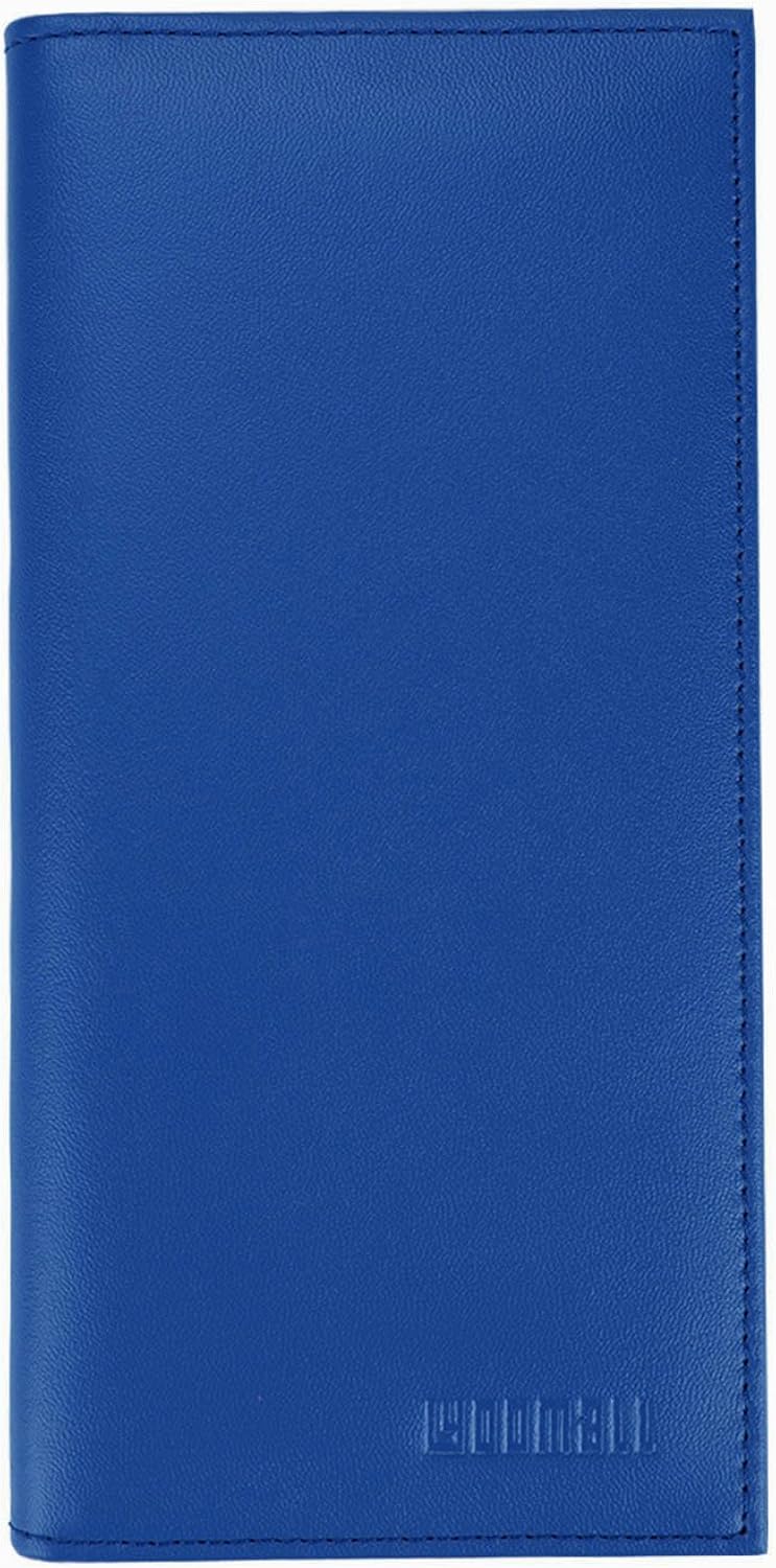 LYOOmaLL Leather Checkbook & Register Cover Holder Case Slim Wallet For Men & Women