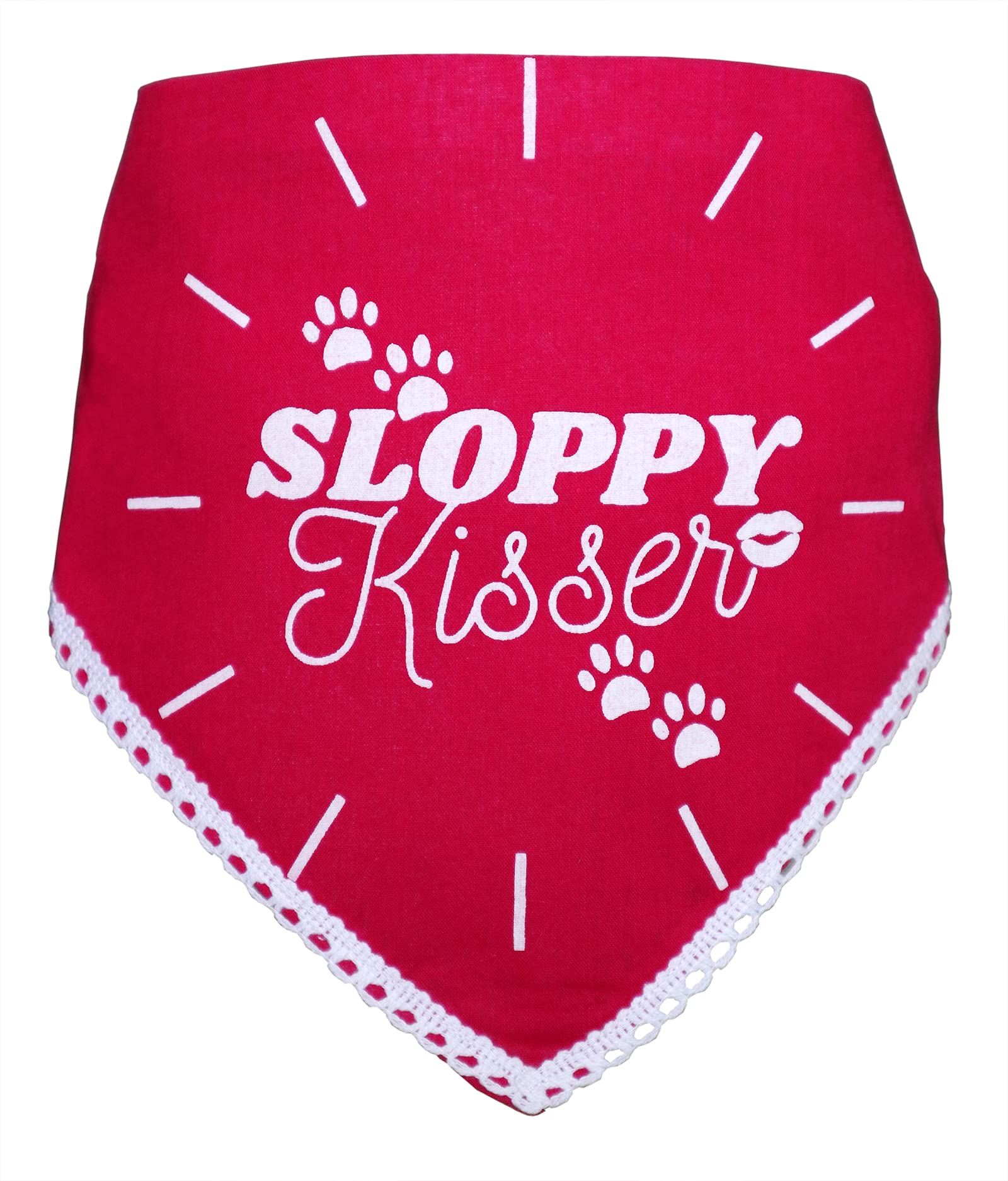 Fluffys Collection Sloppy Dog Bandana/Dog Scarf (Hot Pink,with Adjustable Strap, Size Medium) (B08Y6QDGQ3) Amazon Price History, Amazon Price Tracker