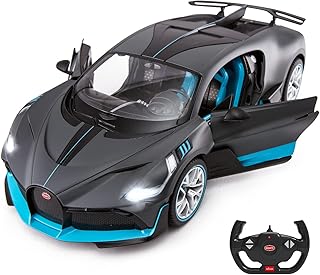RASTAR Bugatti DIVO Remote Control Car RC Cars 1/14 Bugatti Divo RC Car Bugatti Toy Model Car Doors Opened by Manual – Gray, Gifts for Dad