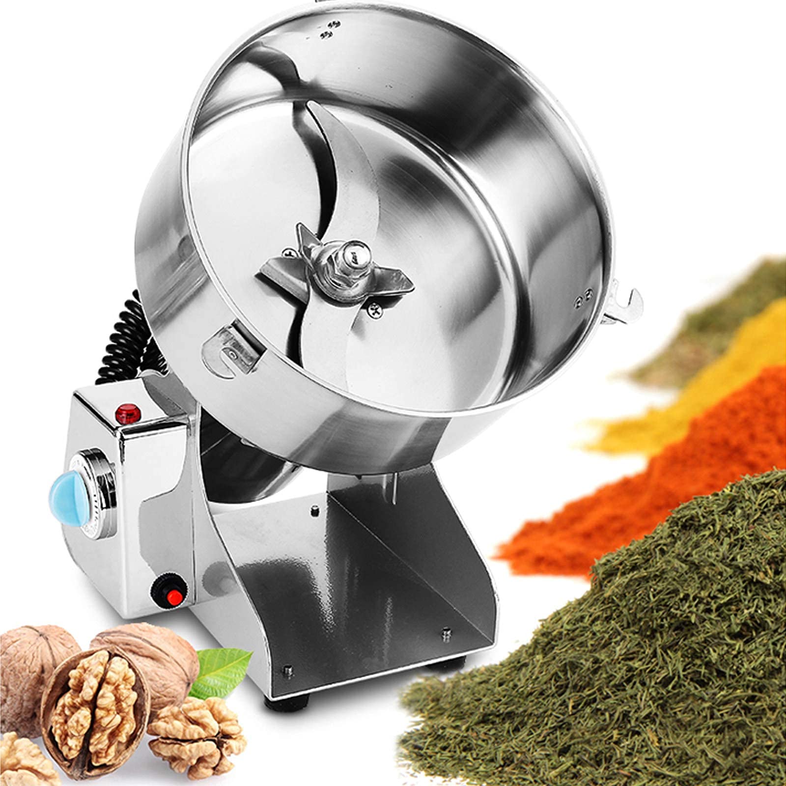 Buy RTYUI 2000G Electric Grain Grinder,30S Superfine Stainless Steel
