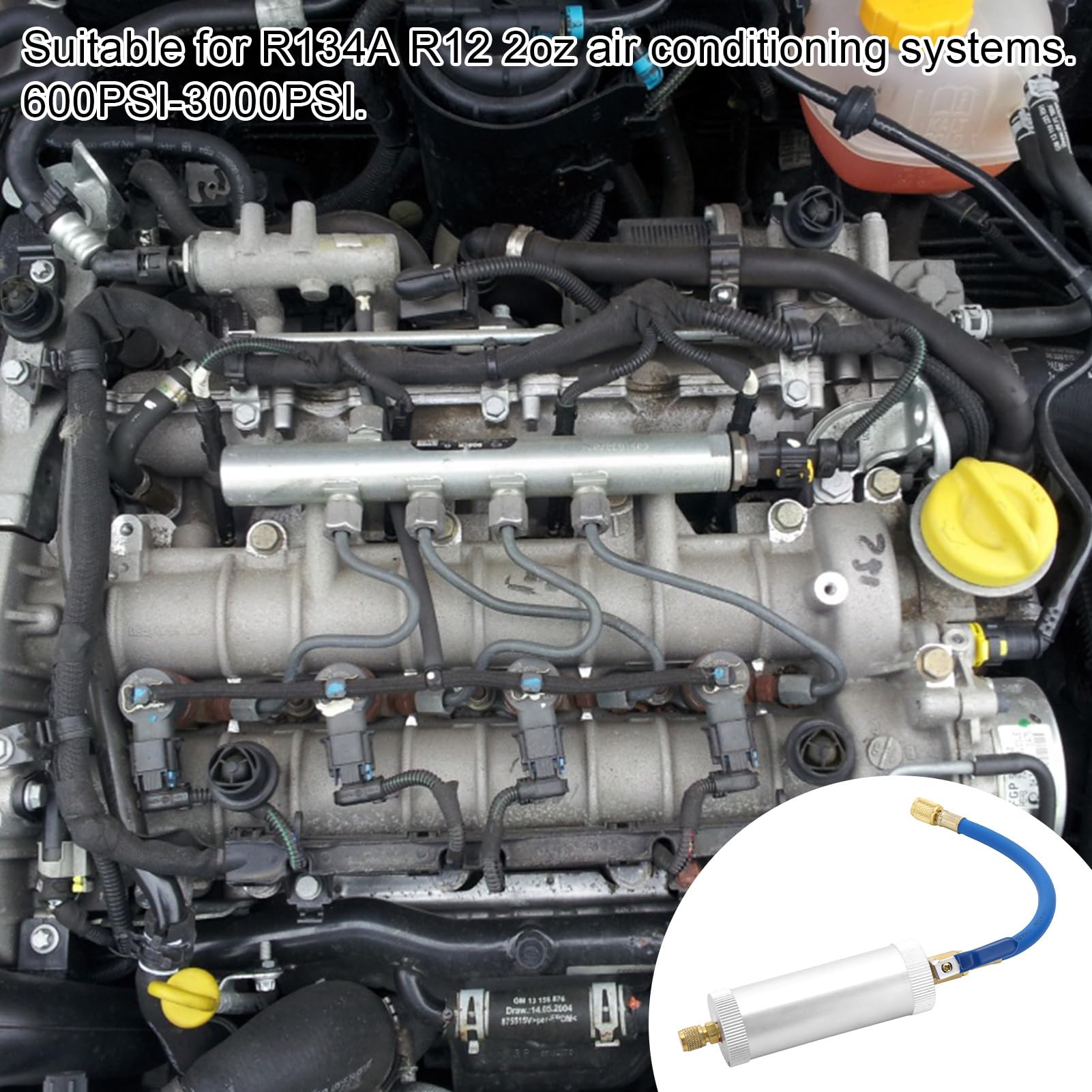 Iniettore di olio per aria condizionata automobilistica, sistema di refrigerante per impianto di raffreddamento A/C | Olio per aria condizionata auto per sistema refrigerante R134A R12