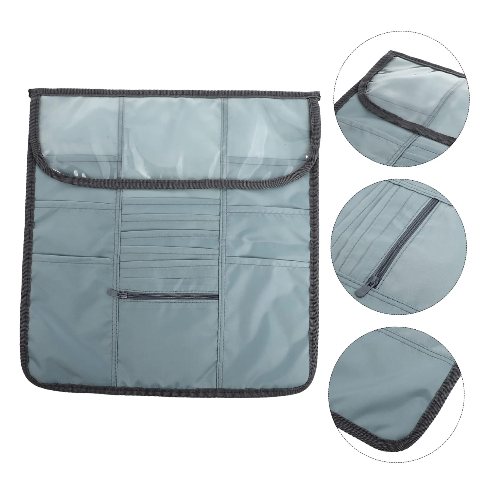 IWOWHERO Crochet Hooks Organizer Bag Woven Storage Bag for Yarn Needles Tapestry Needles Knitting Tools