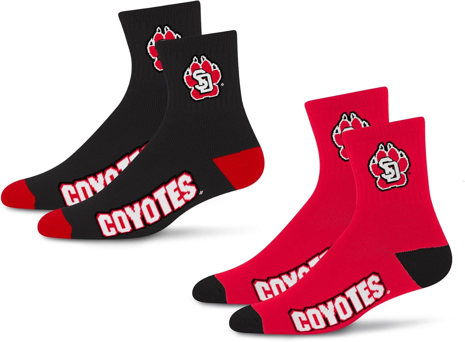 For Bare Feet NCAA unisex-adult Quarter Sock