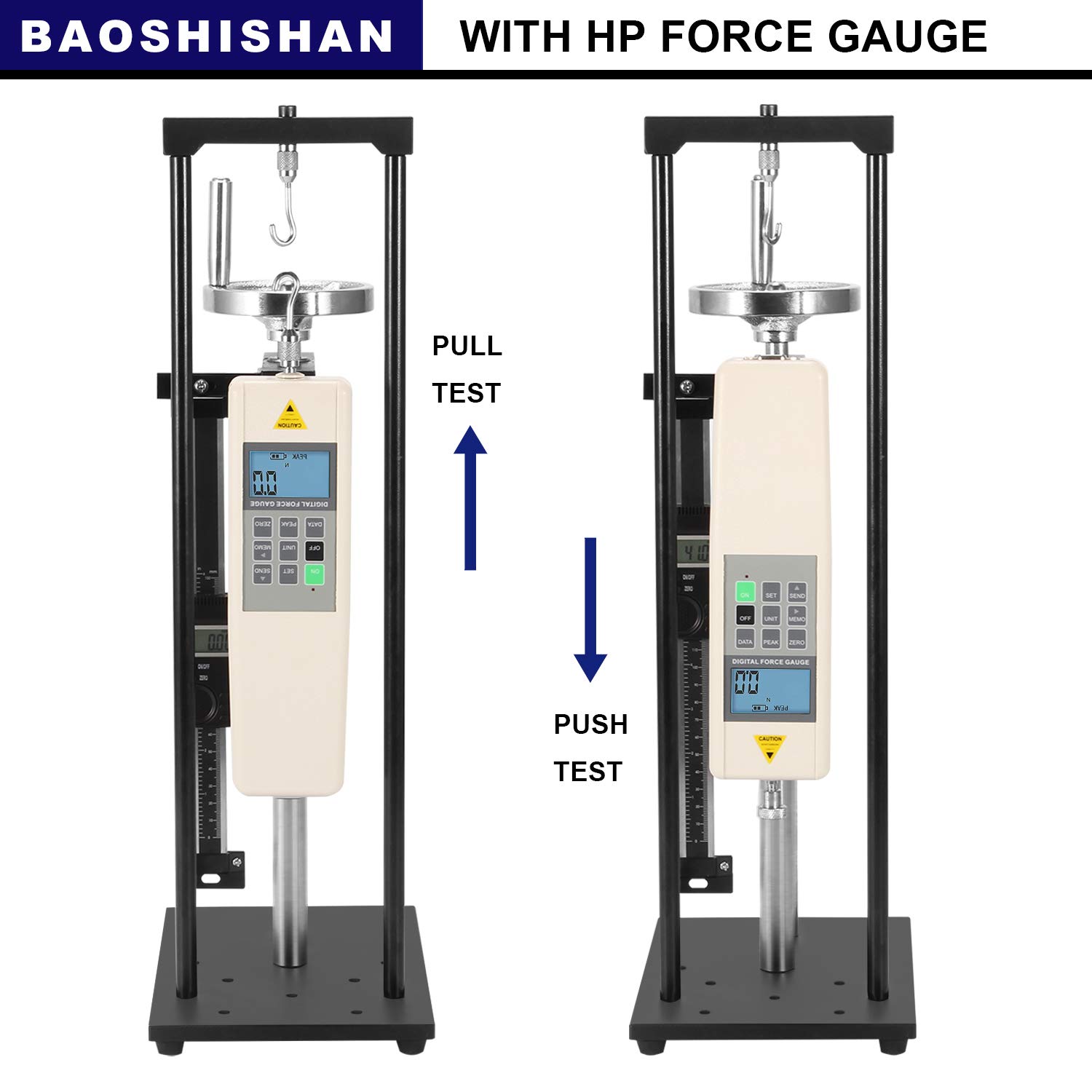Buy BAOSHISHAN Digital Force Gauge Push Pull Gauge (500N/50kgf/110lbf